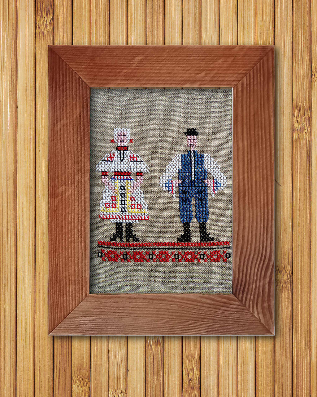 Krojované páry vyšívané (Moravské Lieskové)