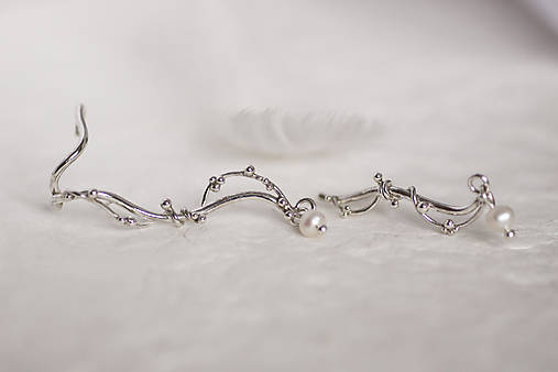 Strieborné náušnice - Bokeh Elyra