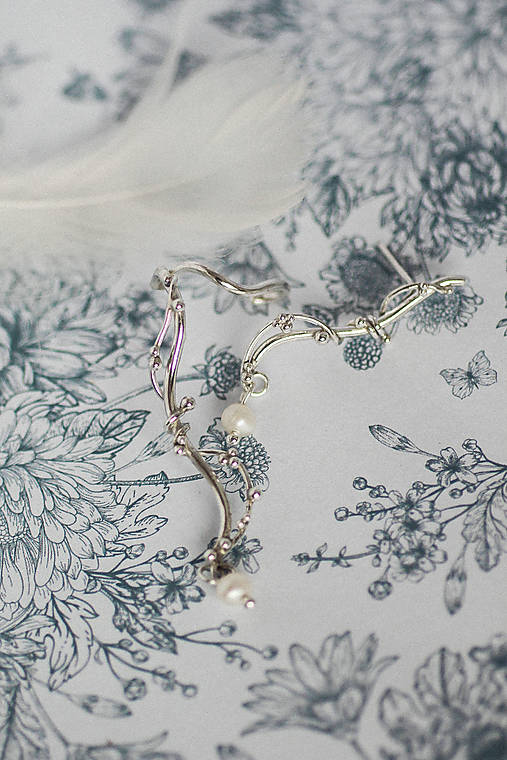 Strieborné náušnice - Bokeh Elyra