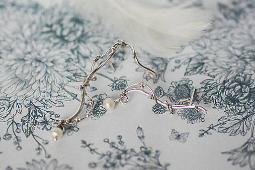 Strieborné náušnice - Bokeh Elyra