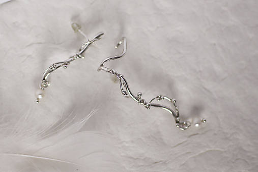 Strieborné náušnice - Bokeh Elyra