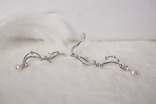 Strieborné náušnice - Bokeh Elyra