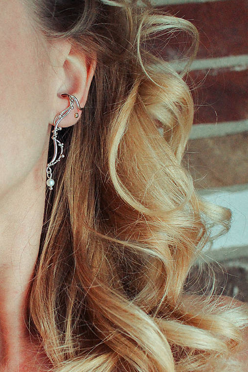 Strieborné náušnice - Bokeh Elyra