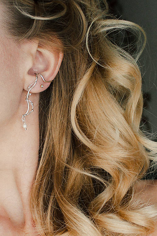 Strieborné náušnice - Bokeh Elyra