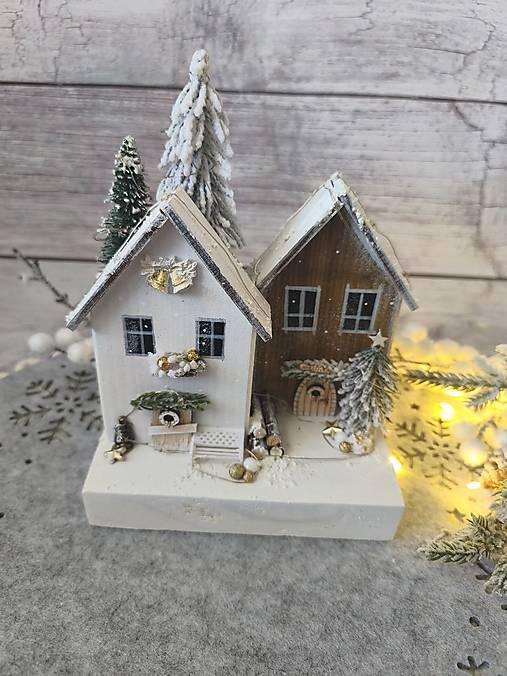 Dekorácie - Vianočné domčeky - 18040203_