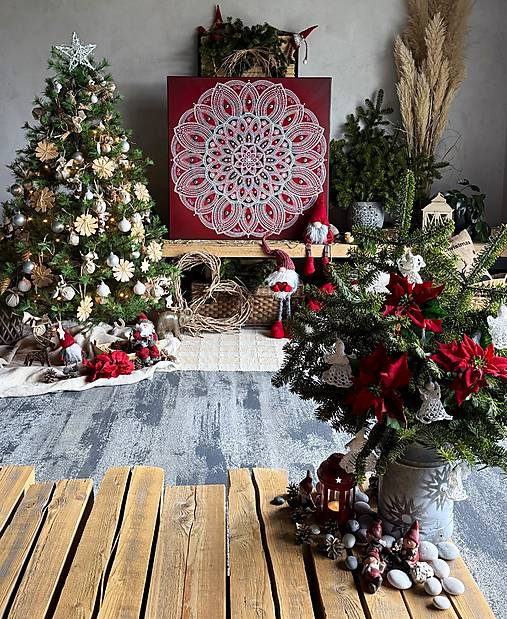 Obrazy - MAGICKÁ MANDALA LÁSKY na VIANOCE❤️ - 18039782_