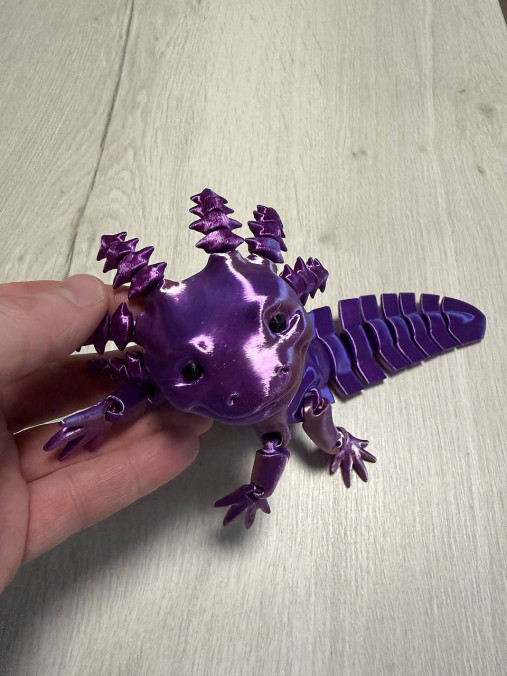 Axolotl – ohybná figúrka v rôznych farebných variantoch