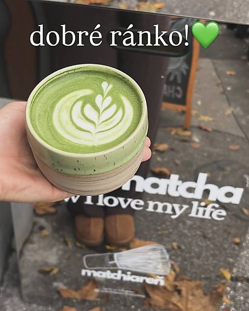 Marble keramický hrnček zelený