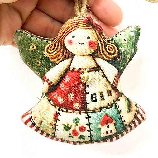 Anjeli s rolničkami v krabičke, 3 ks (sada 2)