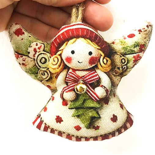 Anjeli s rolničkami v krabičke, 3 ks (sada 2)