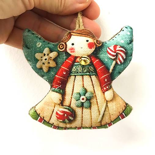 Anjeli s rolničkami v krabičke, 3 ks (sada 2)