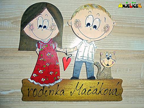 Tabuľky - Menovka na dvere - dvojica - 18042025_