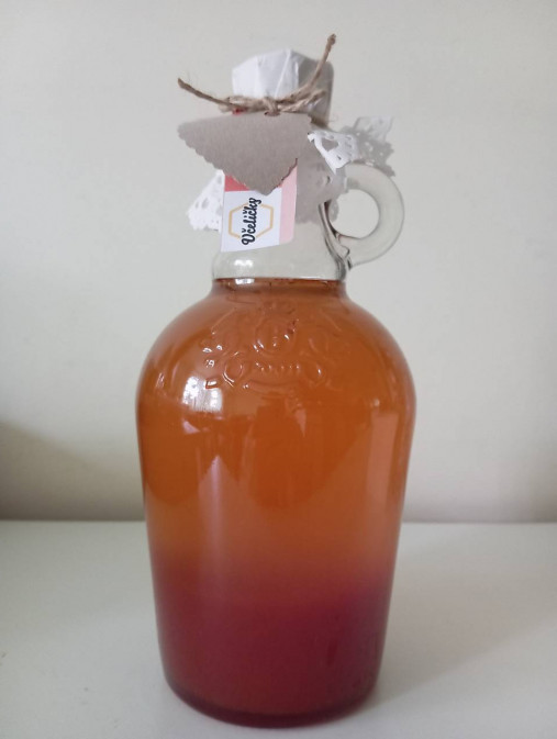 Sirupy - Šípkový sirup s medom - darčekové  vianočné balenie - 18041238_