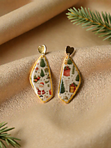 Náušnice - Viktoriánska kráska - náušnice z modelovacej hmoty - 18042107_