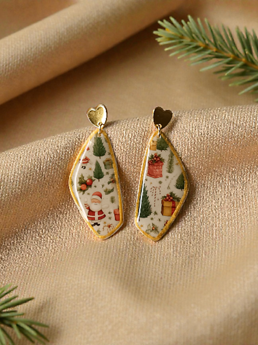 Náušnice - Viktoriánska kráska - náušnice z modelovacej hmoty - 18042107_