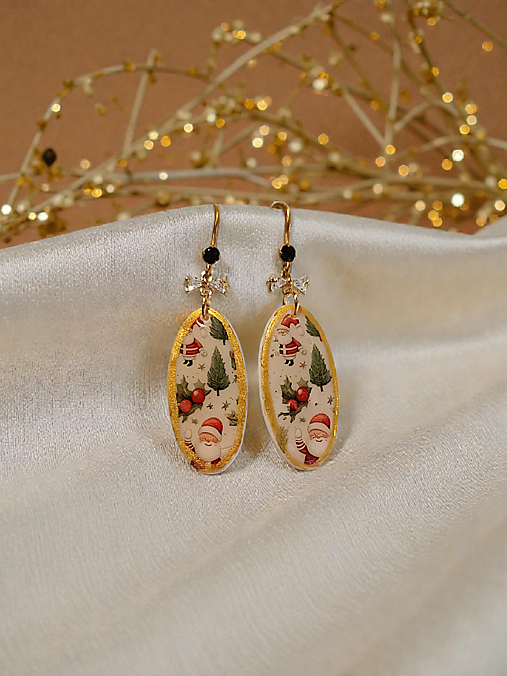 Náušnice - Viktoriánska dáma - náušnice z modelovacej hmoty - 18042138_