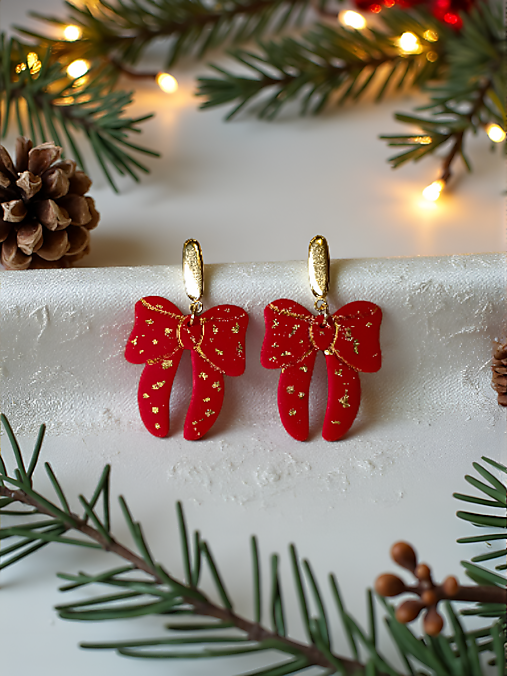 Náušnice - Ja som darček - náušnice z modelovacej hmoty - 18042208_