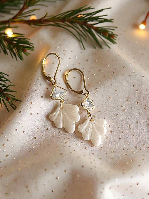 Náušnice - Perlušky - náušnice z modelovacej hmoty (Krojené) - 18042245_