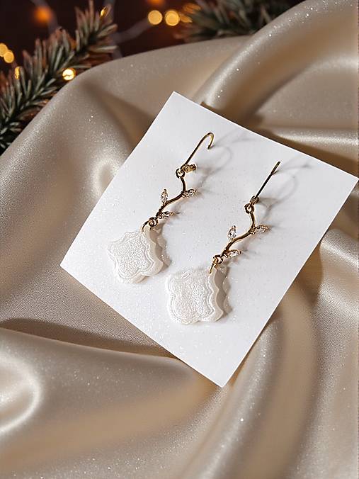 Náušnice - Perlušky - náušnice z modelovacej hmoty (Krojené II.) - 18042348_