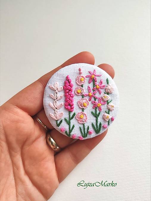 Brošne - Brošnička lúčne kvety - 18041696_