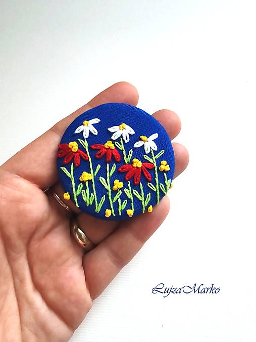 Brošne - Brošnička lúčne kvety - 18041698_