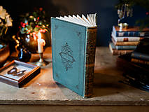 Papiernictvo - Heine zelený - upcyklovaný akvarelový skicár - 18041523_