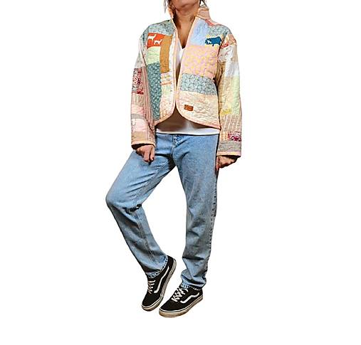 Trendy sešívaná bunda/ casual