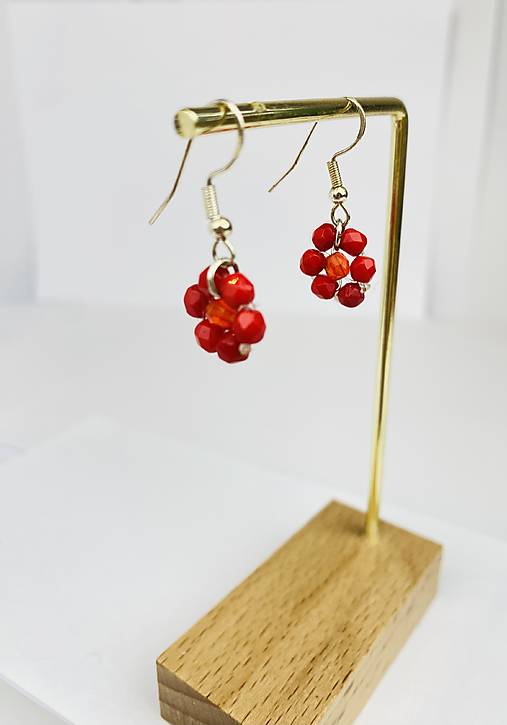 Korálkové visací náušnice  Fiori 3