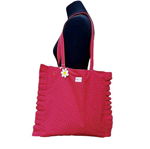 Nákupní taška jahodová