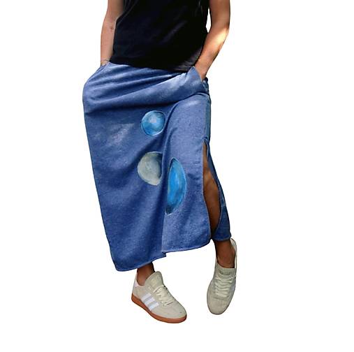 Sukně dlouhá malovaná planety