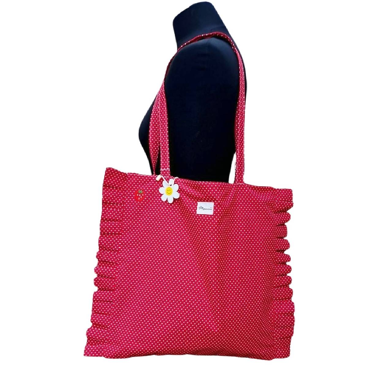 Nákupní taška jahodová