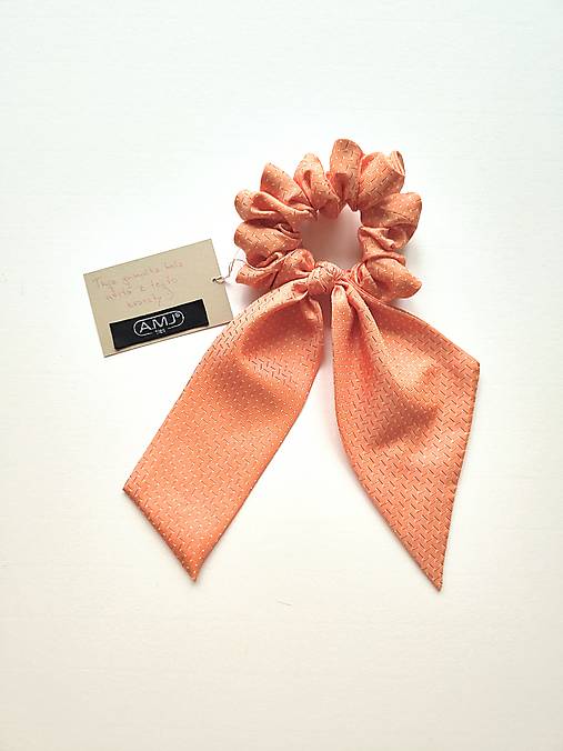 Maxi scrunchie asymetrická (Oranžová)
