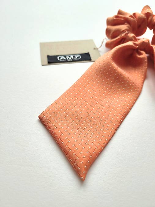Maxi scrunchie asymetrická (Oranžová)