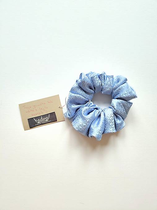 Basic MAXI scrunchie (Svetlomodrá)