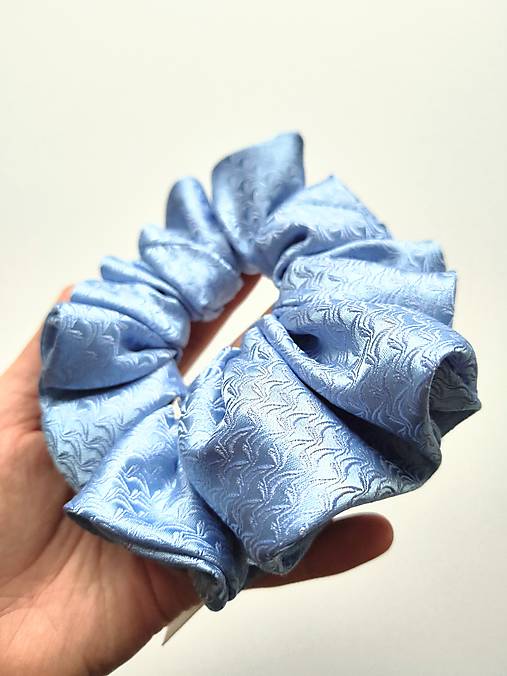 Basic MAXI scrunchie (Svetlomodrá)