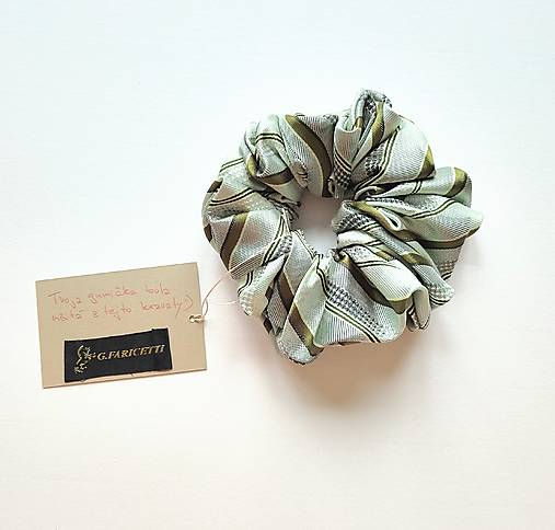 Basic MAXI scrunchie (Zelená)