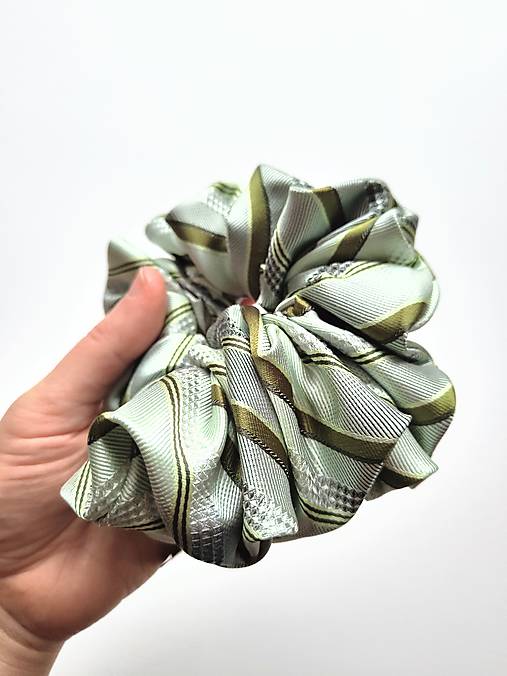 Basic MAXI scrunchie (Zelená)