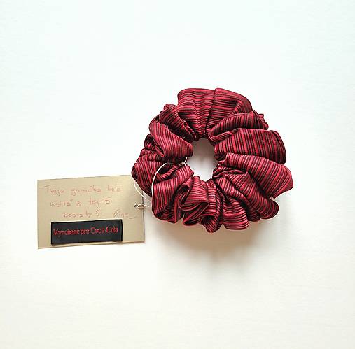 Basic MAXI scrunchie (Červená)