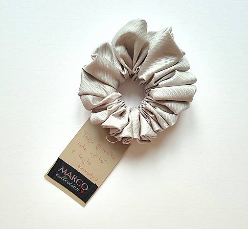 Basic MAXI scrunchie (Bledozelená)