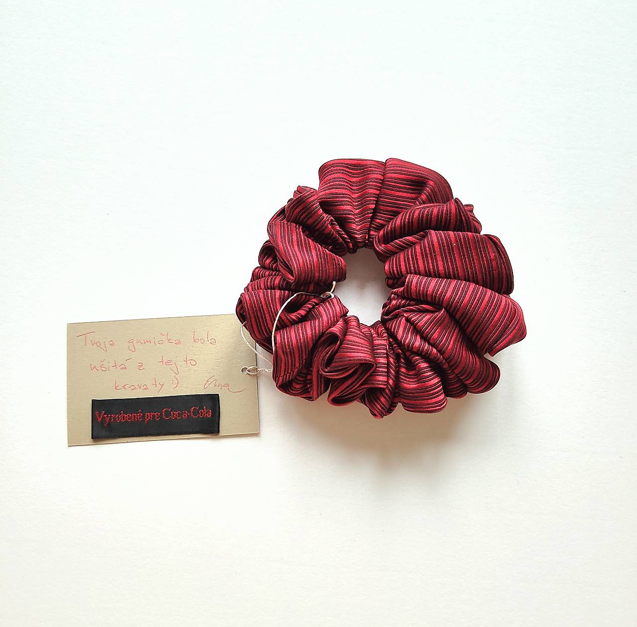 Basic MAXI scrunchie (Červená)