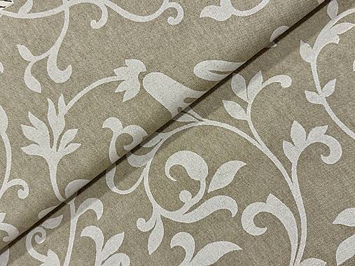 BAVLNA DEKOR / BIELY ORAMENT NA REŽNOM PODKLADE