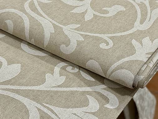 BAVLNA DEKOR / BIELY ORAMENT NA REŽNOM PODKLADE