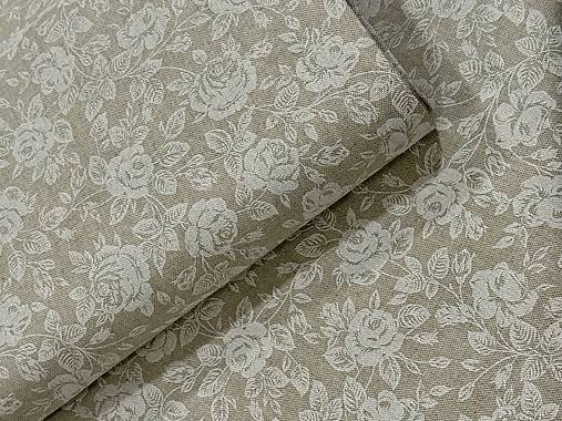 BAVLNA DEKOR / BIELA RUŽA NA REŽNOM PODKLADE