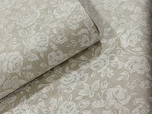 BAVLNA DEKOR / BIELA RUŽA NA REŽNOM PODKLADE