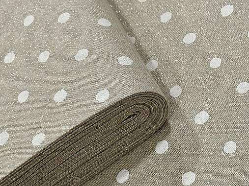 BAVLNA DEKOR /BIELA BODKA NA ZLATOM PODKLADE