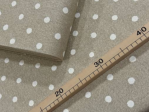 BAVLNA DEKOR /BIELA BODKA NA ZLATOM PODKLADE