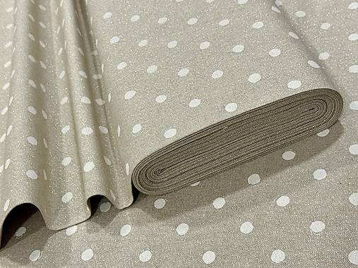 BAVLNA DEKOR /BIELA BODKA NA ZLATOM PODKLADE