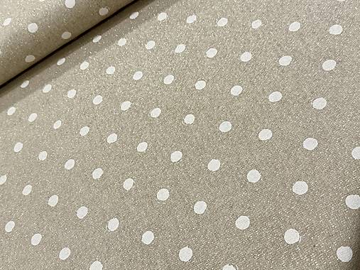 BAVLNA DEKOR /BIELA BODKA NA ZLATOM PODKLADE