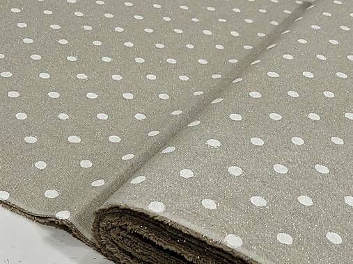 BAVLNA DEKOR /BIELA BODKA NA ZLATOM PODKLADE