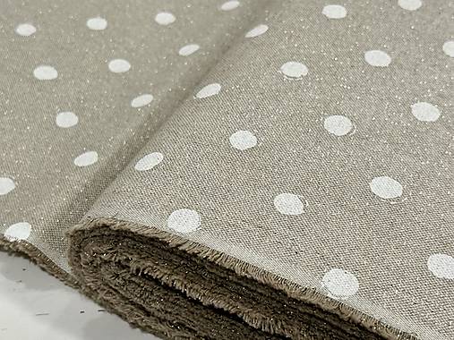 BAVLNA DEKOR /BIELA BODKA NA ZLATOM PODKLADE